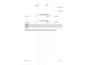K1-TAŞIT BELGESİ