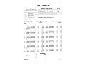 K1-TAŞIT BELGESİ